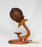 Oud Kokosnoot Lampje ( let op deze heeft een E12 Fitting ), Ophalen of Verzenden