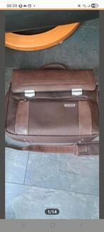 Roncato aktetas met laptopvak, Sieraden, Tassen en Uiterlijk, Tassen | Schoudertassen, Ophalen of Verzenden, Gebruikt, Bruin