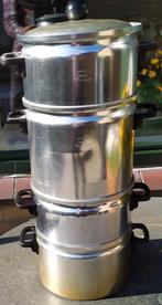 Vintage Hemifix stapelpannen, Ophalen of Verzenden, Gebruikt, Aluminium, Pannenset