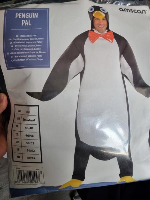 Pinguïn kostuum volwassenen maat m, Kleding | Heren, Carnavalskleding en Feestkleding, Zo goed als nieuw, Carnaval, Ophalen of Verzenden