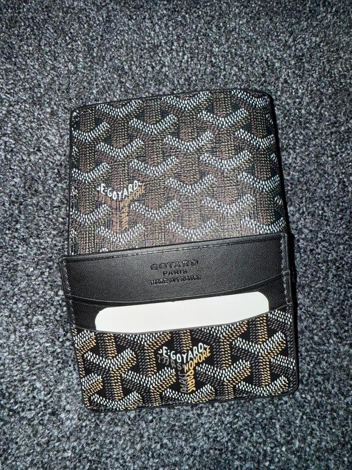 Goyard Pasjeshouder Zwart en portemonnee, Sieraden, Tassen en Uiterlijk, Portemonnees, Gebruikt, Overige merken, Zwart, Leer, Ophalen