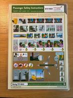 SAFETY CARD ETHIOPIAN B737-MAX, Verzamelen, Verzenden, Zo goed als nieuw, Kaart, Foto of Prent