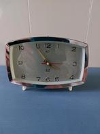 Vintage Hero mechanische wekker groen zilverkleur, Ophalen of Verzenden, Staal, Overige merken, 1960 of later