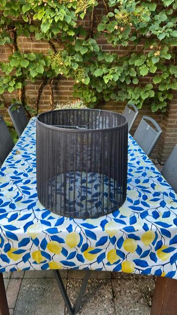 Grote Zwarte organza lampenkap 40 hoog 42 diameter beschikbaar voor biedingen