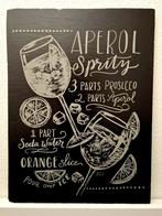 Aperol serveerplank 30x40 cm leisteen, Ophalen of Verzenden, Nieuw, Hout