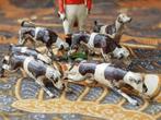Honden en vos zeldzaam antiek Engels speelgoed van tin., Antiek en Kunst, Antiek | Speelgoed, Ophalen of Verzenden