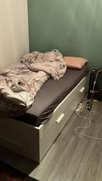 IKEA Brimnes Bed, Huis en Inrichting, Slaapkamer | Bedden, Ophalen, Gebruikt, Wit, Tweepersoons