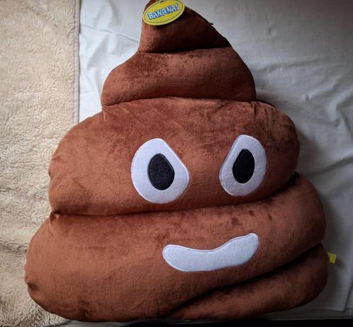 Drol emoji knuffel/kussen, Kinderen en Baby's, Speelgoed | Knuffels en Pluche, Nieuw, Overige typen, Ophalen of Verzenden
