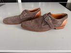 Van Lier Suede gesp schoenen - maat 8,5, Kleding | Heren, Schoenen, Bruin, Van Lier, Ophalen of Verzenden, Gespschoenen