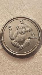 10 Francs 2003 (Aap) Republiek Djibouti - Zeldzame munt!, Ophalen of Verzenden, Overige landen