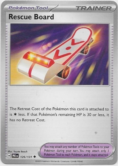 Prismatic Evolutions,  Rescue Board [uncommon] 126/131, Ophalen of Verzenden, Nieuw, Losse kaart