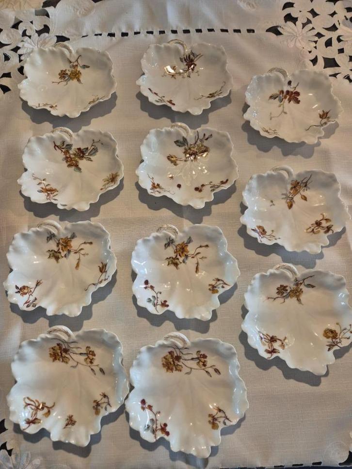 Haviland & Co Limoges ovale schaaltjes Schleiger 70 design, Antiek en Kunst, Antiek | Servies los, Ophalen of Verzenden