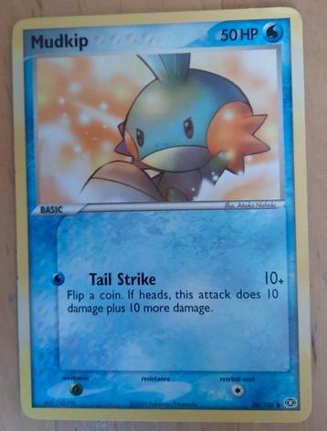 Mudkip Pokémonkaart - Ruby & Sapphire beschikbaar voor biedingen