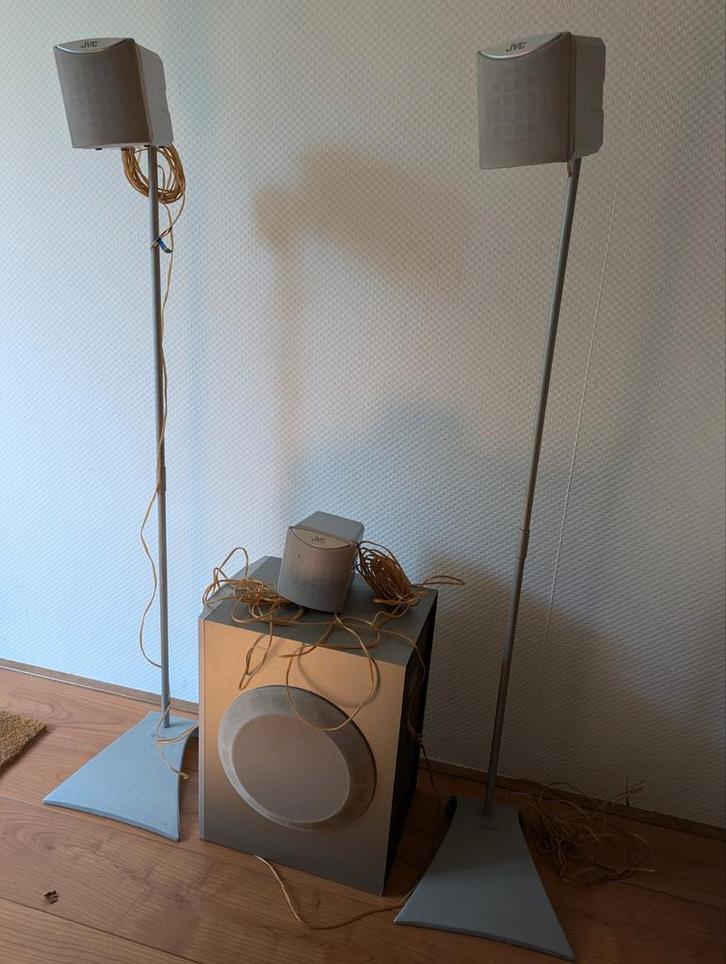 JVC 3.1 Set met Vogler's Staanders, Audio, Tv en Foto, Luidsprekers, Gebruikt, Overige typen, Minder dan 60 watt, JVC, Ophalen