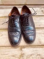 Van Bommel zwart leren brogues maat 8/42 G, Kleding | Heren, Schoenen, Zwart, Ophalen of Verzenden, Gedragen, Veterschoenen