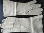 Handschoenen zeemleer ecru maat 7,5 vintage, Ophalen of Verzenden, Zo goed als nieuw, Handschoenen