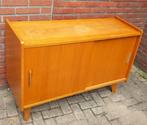 Vintage wandkast, laag, dressoir, schuifdeur, jaren 60, Huis en Inrichting, Kasten | Dressoirs, Vintage jaren 60, 100 tot 150 cm