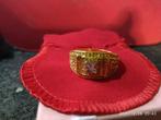 Heren 18K goud vergulde ring, Sieraden, Tassen en Uiterlijk, Ringen, 20 of groter, IJzer of Staal, Heer, Nieuw