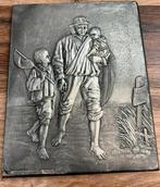 Jozef Israëls "Langs moeders graf"., Antiek en Kunst, Ophalen of Verzenden