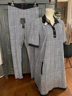 Basics travelstof set,broek 48 en tuniek  46, nieuw, Kleding | Dames, Grote Maten, Ophalen of Verzenden, Zo goed als nieuw, Broek of Spijkerbroek