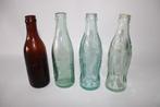 4 zeer oude Coca Cola flesjes, Verzamelen, Ophalen, Gebruikt, Gebruiksvoorwerp