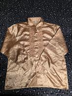 Gouden overhemd met ruches - maat 56 XL, Kleding | Heren, Overhemden, Onbekend, Geel, Ophalen of Verzenden, Overige halswijdtes