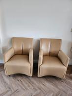 Leren fauteuil 2x leolux galathea, Huis en Inrichting, Fauteuils, Tijdloos design, Ophalen of Verzenden, Zo goed als nieuw, 50 tot 75 cm