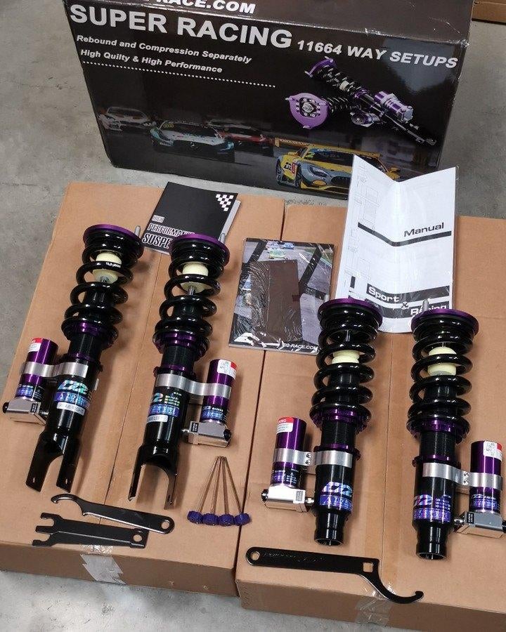 D2 Super Racing schroefset verlaging - Honda Civic 92-01