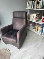 Twee lederen stoelen, Huis en Inrichting, Stoelen, Gebruikt, Twee, Bruin, Leer