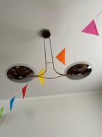 hanglamp chroom / glas, Huis en Inrichting, Lampen | Hanglampen, Gebruikt, Strak, Ophalen, 75 cm of meer