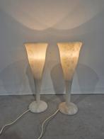 Een paar jaren 70 vintage albast lampen pegasam, Pegasam, Gebruikt, Onbekend, Ophalen of Verzenden
