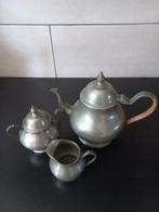 Tinnen theepot met bijbehoren, Antiek en Kunst, Antiek | Tin, Ophalen