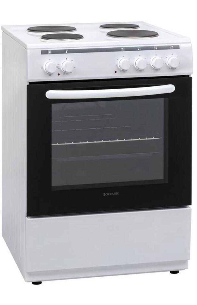 Geratek electrice fornuis 4 pits nieuw oven 65litet nieuw, Witgoed en Apparatuur, Fornuizen, Nieuw, Vrijstaand, Elektrisch, 4 kookzones