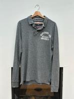 Superdry Superstate Polo Grijs XL Longsleeve, Maat 56/58 (XL), Ophalen of Verzenden, Grijs, Gedragen