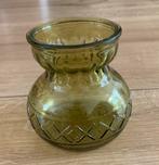Groen glas hyacint vaasje, Ophalen of Verzenden, Minder dan 50 cm, Groen, Glas