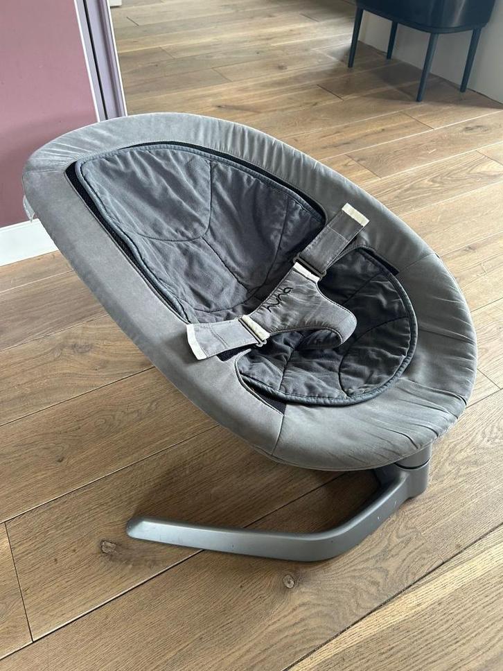 Nuna leaf wipstoel/schommelstoel, Kinderen en Baby's, Wipstoeltjes, Gebruikt, Schommelstoel, Overige merken, Met gordel(s) of riempje(s)