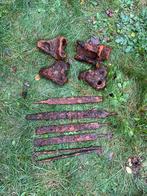 Sherman tank tracks + vijlen US bodemvondst wo2 ww2 wwii, Verzamelen, Militaria | Tweede Wereldoorlog, Ophalen of Verzenden, Amerika