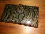 Portemonnee met slangenprint, Overige merken, Gebruikt, Bruin, Ophalen of Verzenden