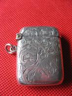 Vestacase zilver fraai gegraveerd, Nr. 220040, Antiek en Kunst, Verzenden, Zilver