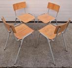 15 x Vintage schoolstoelen houten cafe stoelen Horeca bistro, Ophalen of Verzenden, Zo goed als nieuw, Vijf, Zes of meer stoelen