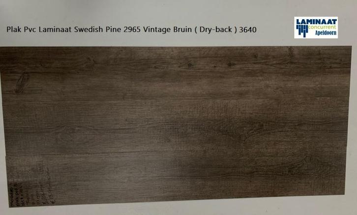 Plak Pvc Laminaat Swedish Oak Bruin €13,95m2 Apeldoorn, Huis en Inrichting, Stoffering | Vloerbedekking, Nieuw, Laminaat, Bruin