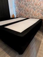 Gratis Boxspring 1.60 x 2.00 mtr, Ophalen, Gebruikt, Zwart, Tweepersoons