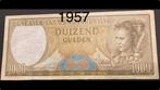 🇸🇷SURINAME 1000 gulden1️⃣9️⃣5️⃣7️⃣geen gaatjes‼️ZELDZAAM‼️, Postzegels en Munten, Los biljet, 1000 gulden, Ophalen of Verzenden