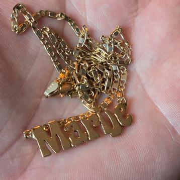 14k gouden naamketting beschikbaar voor biedingen
