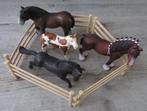 Schleich paardjes met hekwerk, Ophalen of Verzenden, Zo goed als nieuw