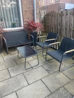 Leuk tuinsetje - bankje iets doorgezakt, Tuin en Terras, Tuinsets en Loungesets, Ophalen, 4 zitplaatsen, Kunststof, Gebruikt