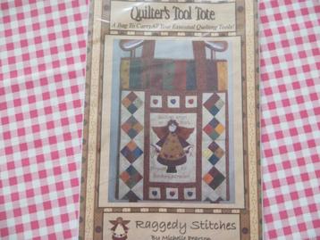 quilt patroon/tas/Tote bag/patchwork/Raggedy Stitches/ beschikbaar voor biedingen