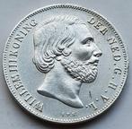 1 Gulden 1855 2e ( Pr ), Zilver, 1 gulden, Ophalen of Verzenden, Koning Willem III