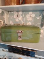 Groen Emaille  Trommeltje, Ophalen of Verzenden