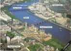 Ansichtkaart	London (Engeland)	Theems	met attrakties, Verzamelen, Ansichtkaarten | Buitenland, Verzenden, 1980 tot heden, Gelopen